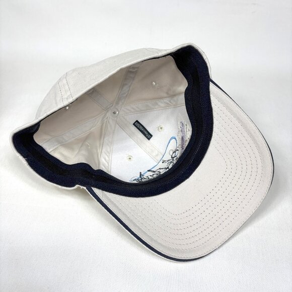 Simms Fishing Ole Florida Fly Shop Beige Embroidered Sandwich Bill Cap Hat OSFM - Picture 6 of 7